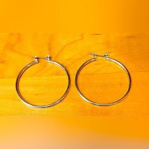 5/$25 silver hoop earrings